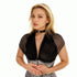 Nuria Jersey, schwarz aus weichem Tüll, flexibel einzusetzen - SiaLinda.com